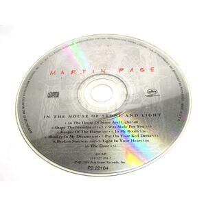 Martin Page In the House of Stone and Light 1994 Audio CD Debut Album Pop Rock